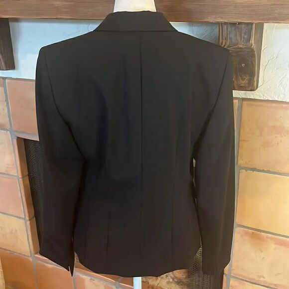 Lafayette 148 New York Two-Button Black Blazer, 4! - Picture 7 of 10